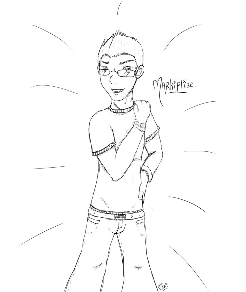 Markiplier Coloring Pages Printable Sketch Coloring Page