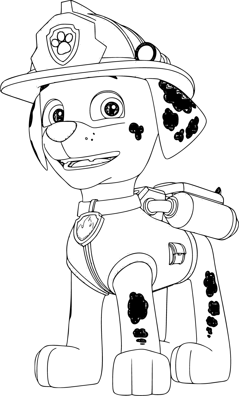 Paw Patrol Marshall Coloring Pages