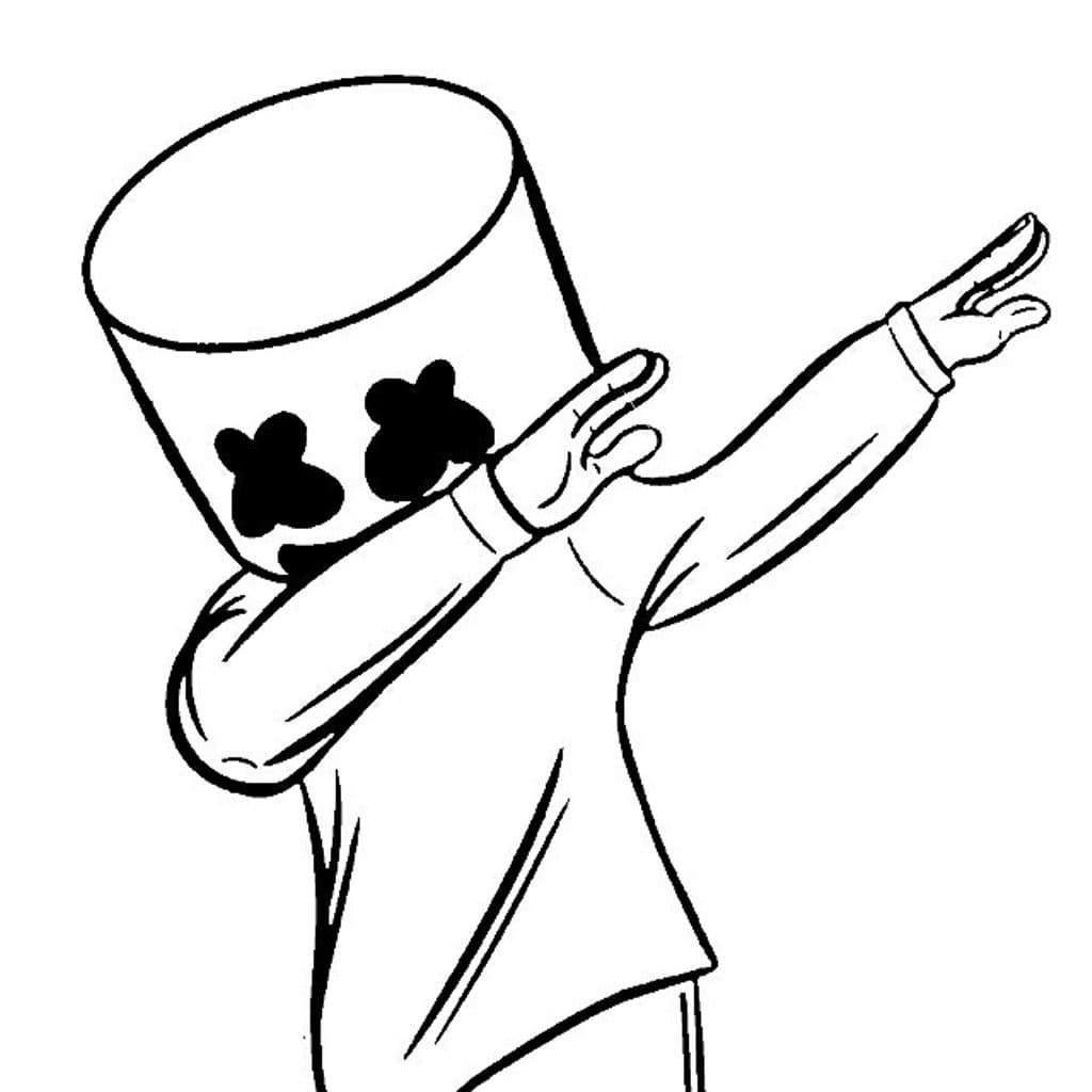 Marshmello Fortnite Coloring Pages Print For Free WONDER DAY Coloring Pages For Children