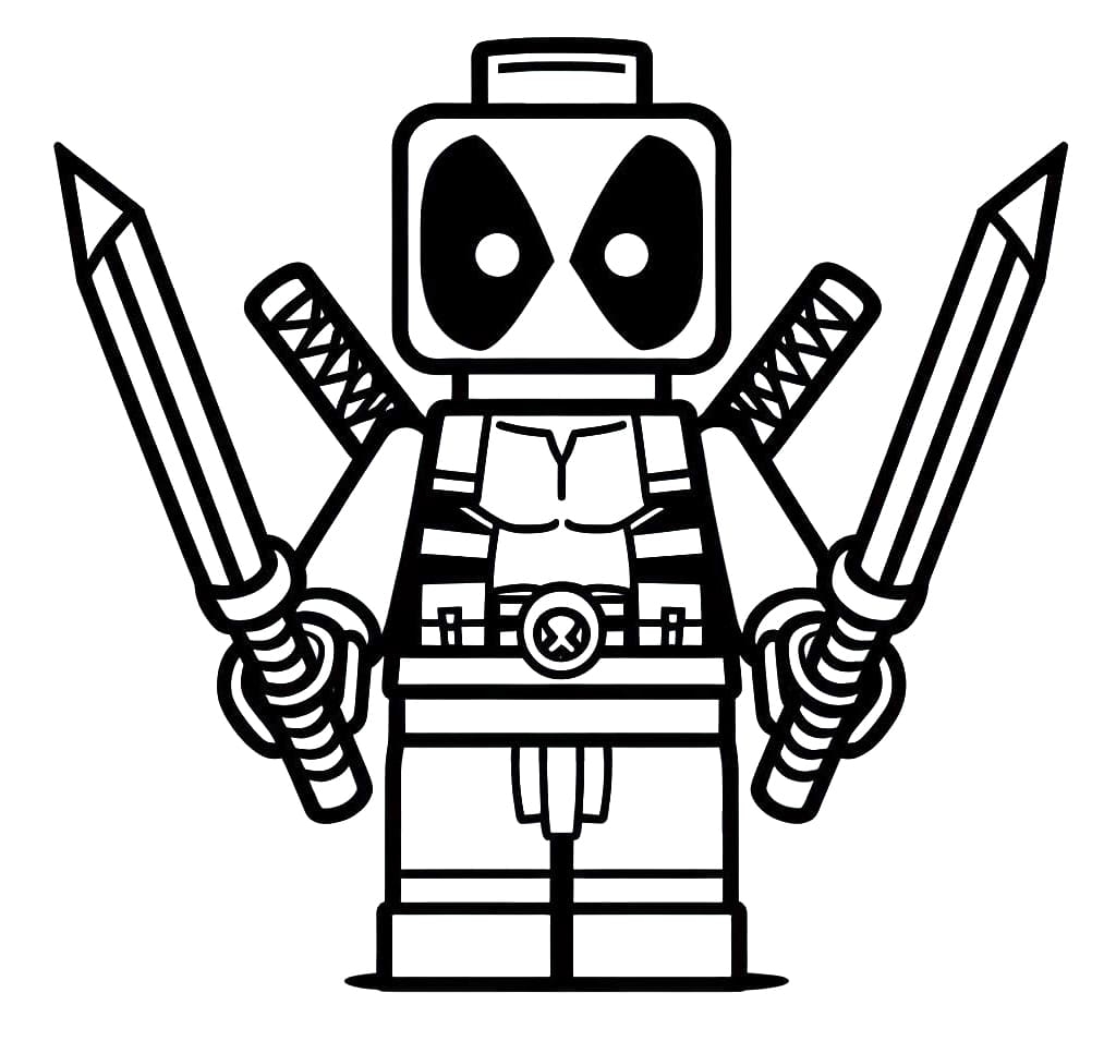 Marvel Lego Deadpool Coloring Page Download Print Or Color Online For Free