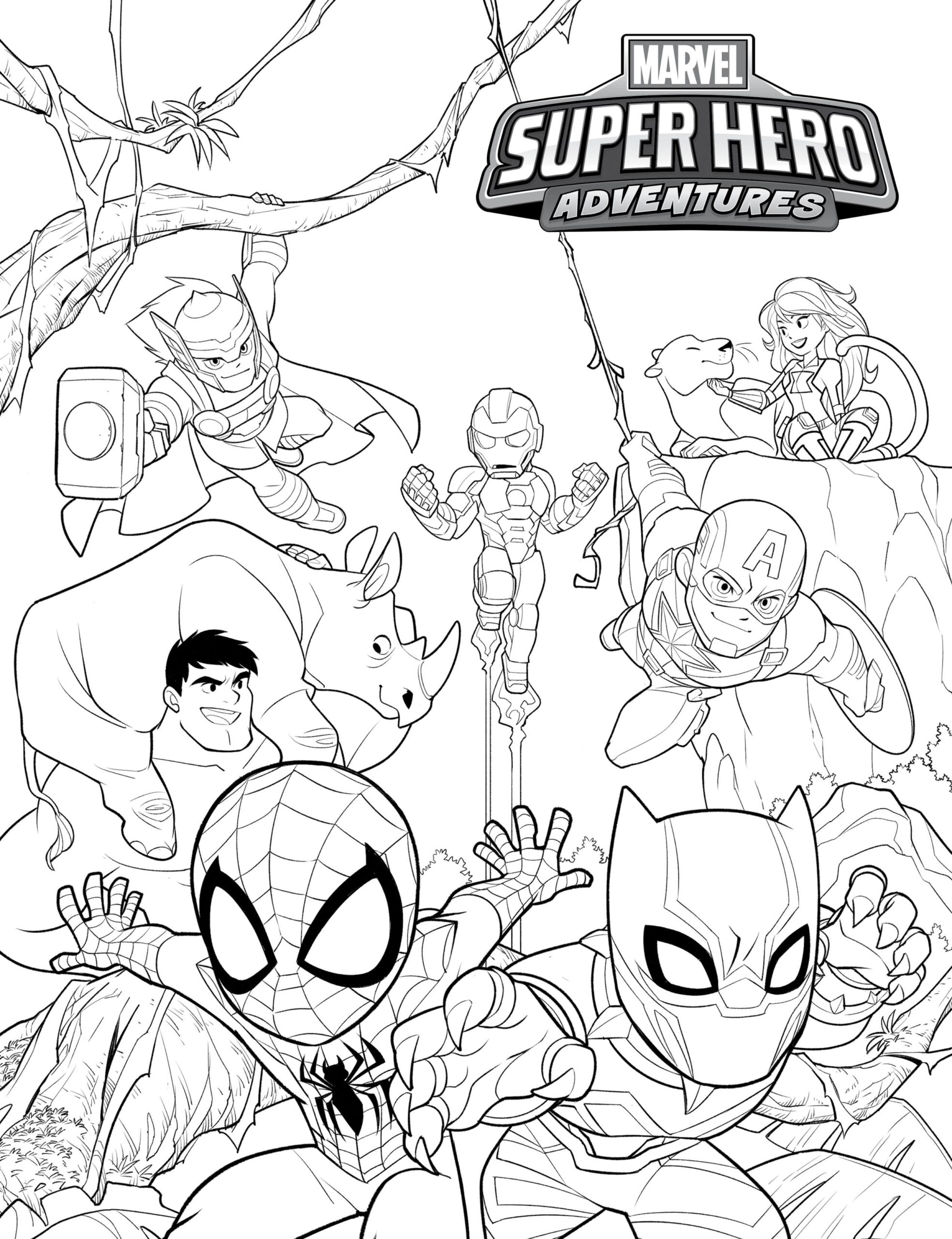 Marvel Printable Coloring Pages