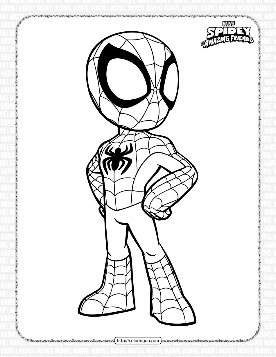 Marvel Spidey And His Amazing Friends Coloring Pages Free Printable Coloring Pages For Kids