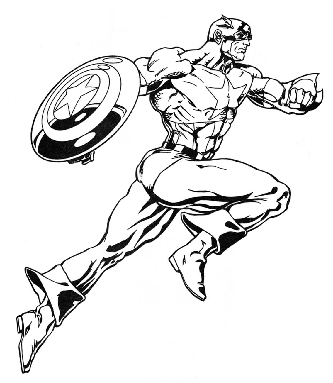 Marvel Super Heroes Free Colouring Pages