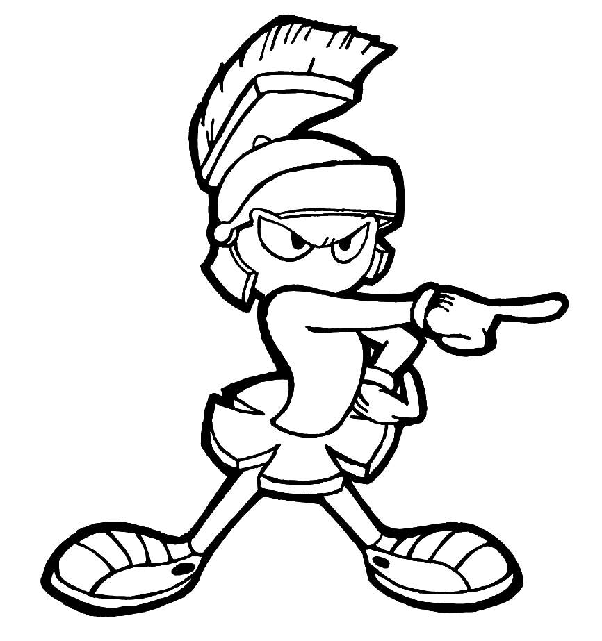 Marvin The Martian Coloring Pages Printable For Free Download