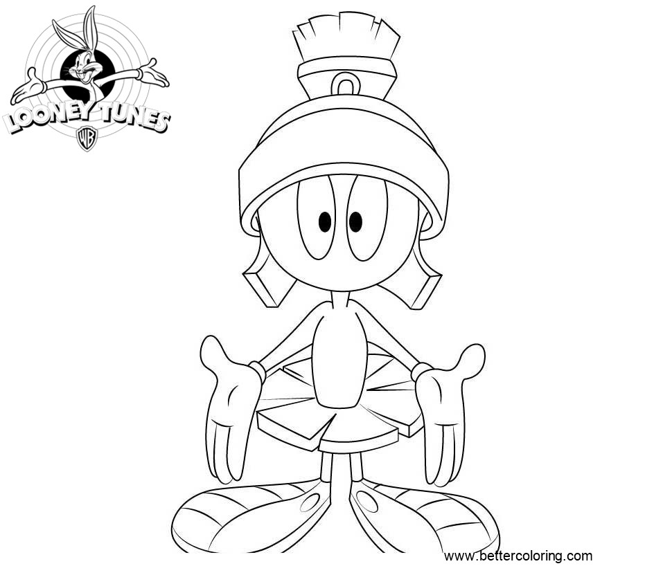 Marvin The Martian Coloring Pages To Print Coloring Pages