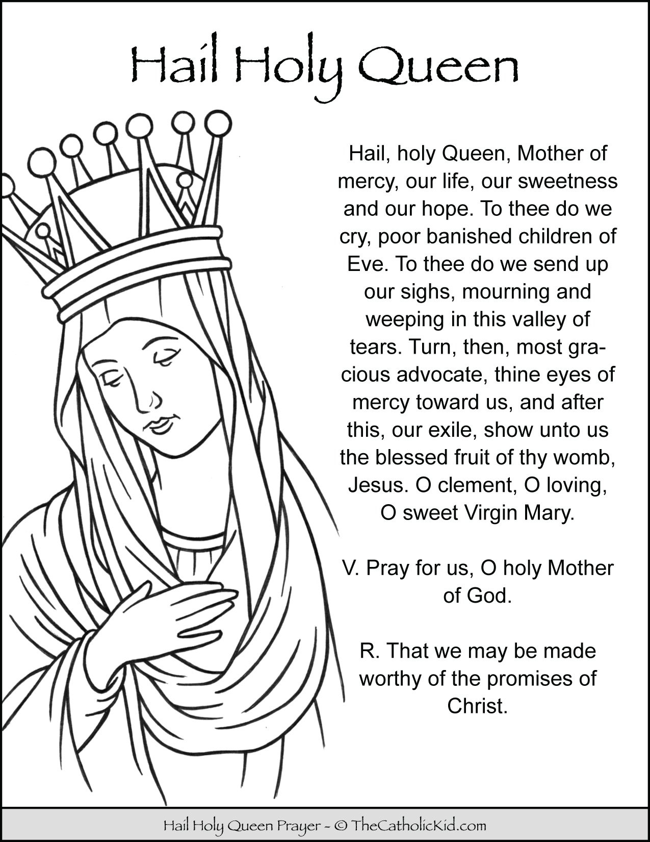 Mary Archives The Catholic Kid Catholic Coloring Pages And Games For Children