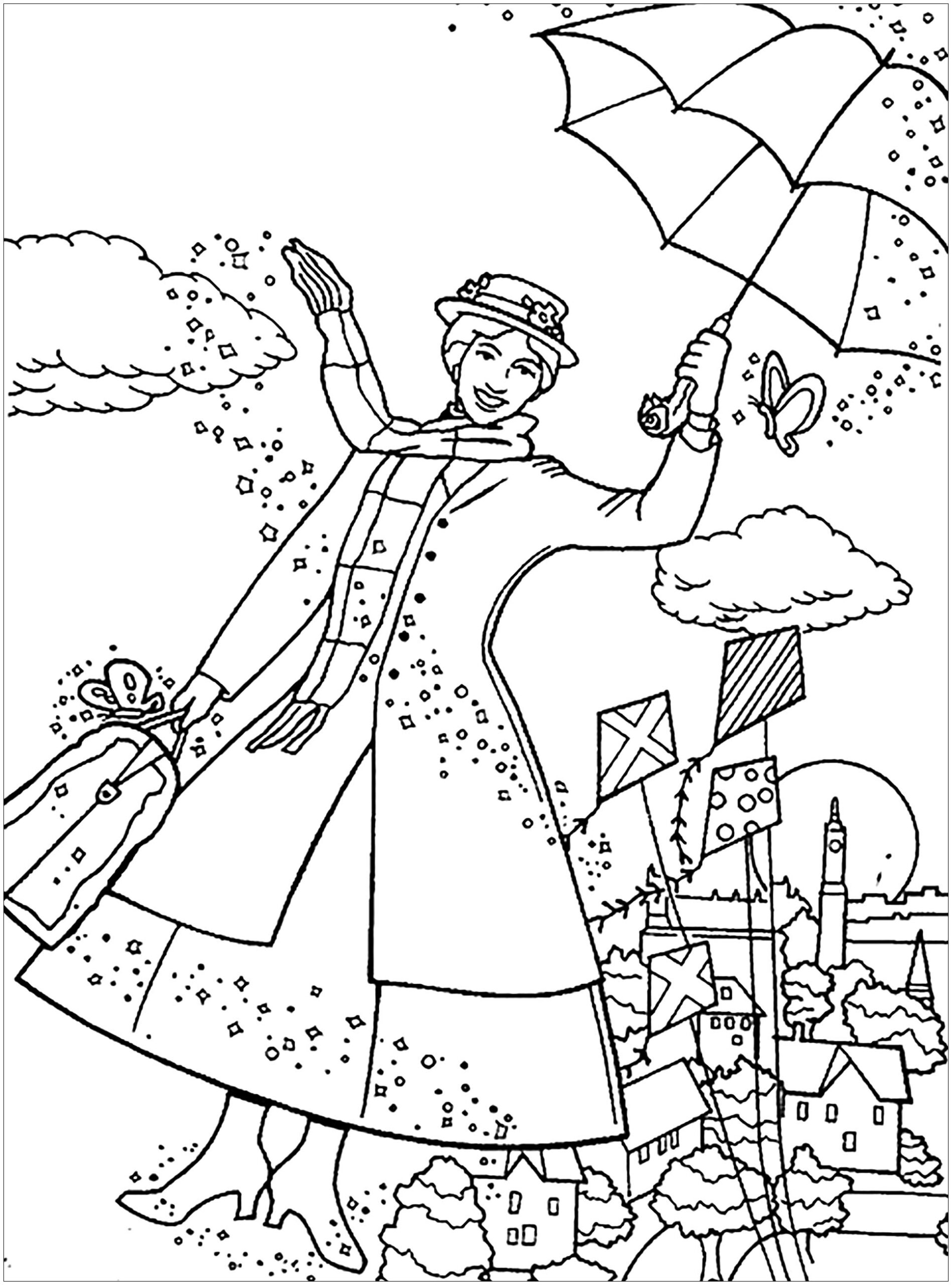 Mary Poppins Coloring Pages Best Coloring Pages For Kids