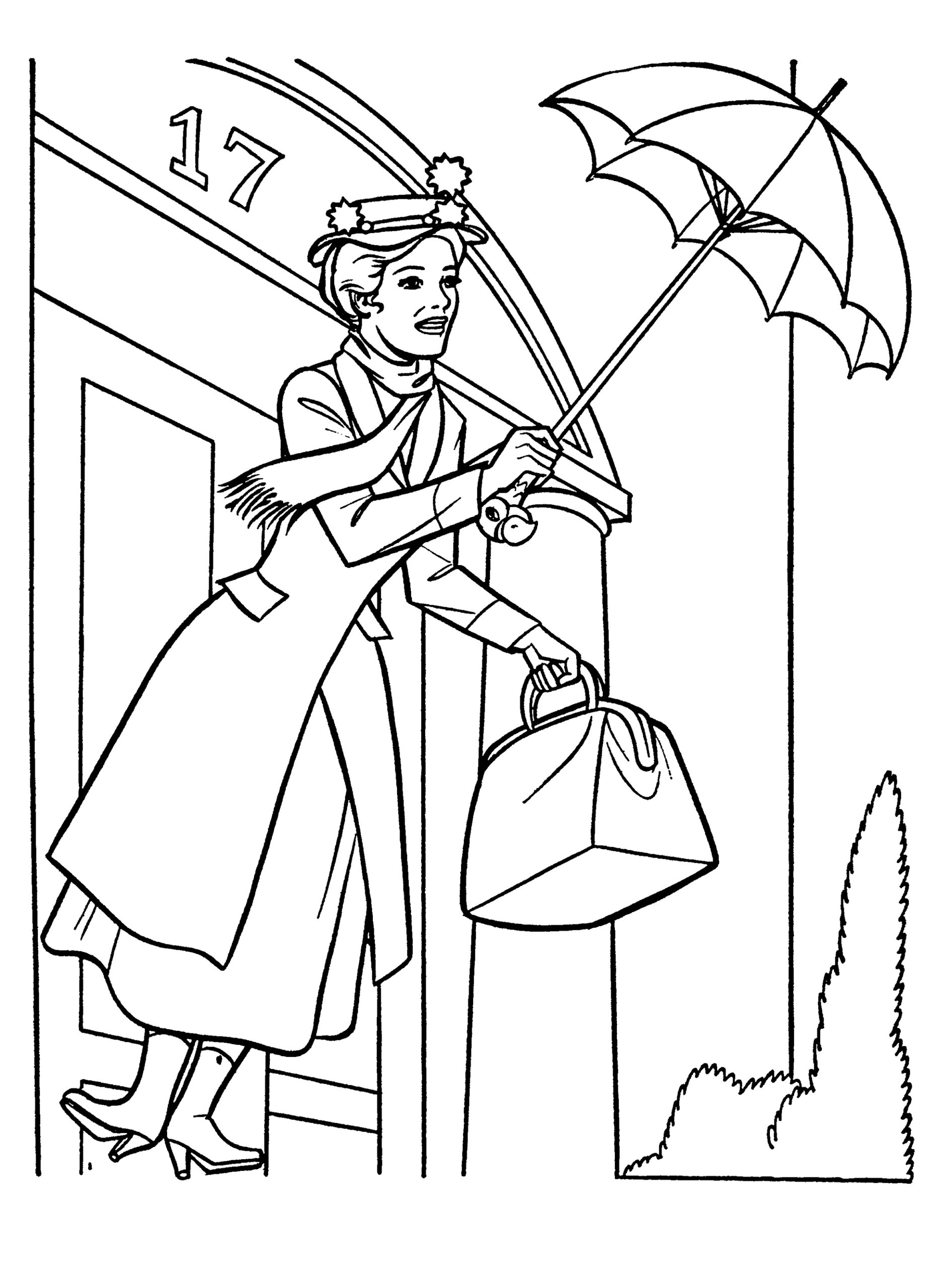 Mary Poppins Coloring Pages