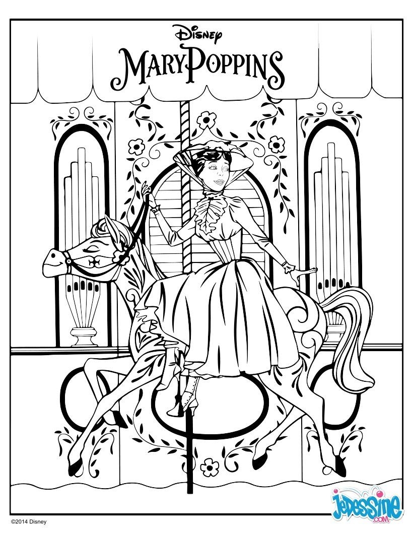 Mary Poppins Disney Coloring Pages Mary Poppins Party