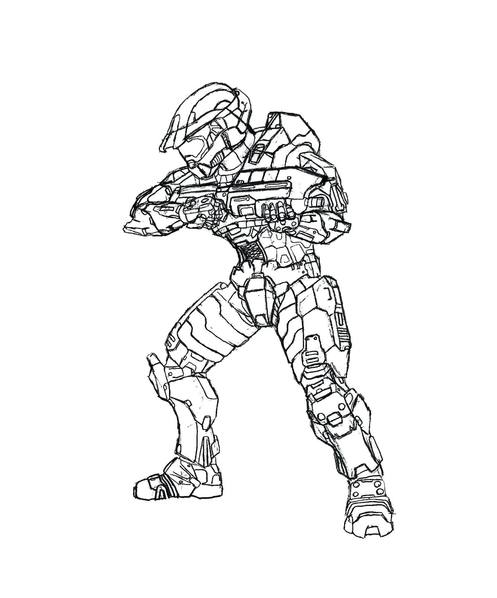 Master Chief Coloring Pages