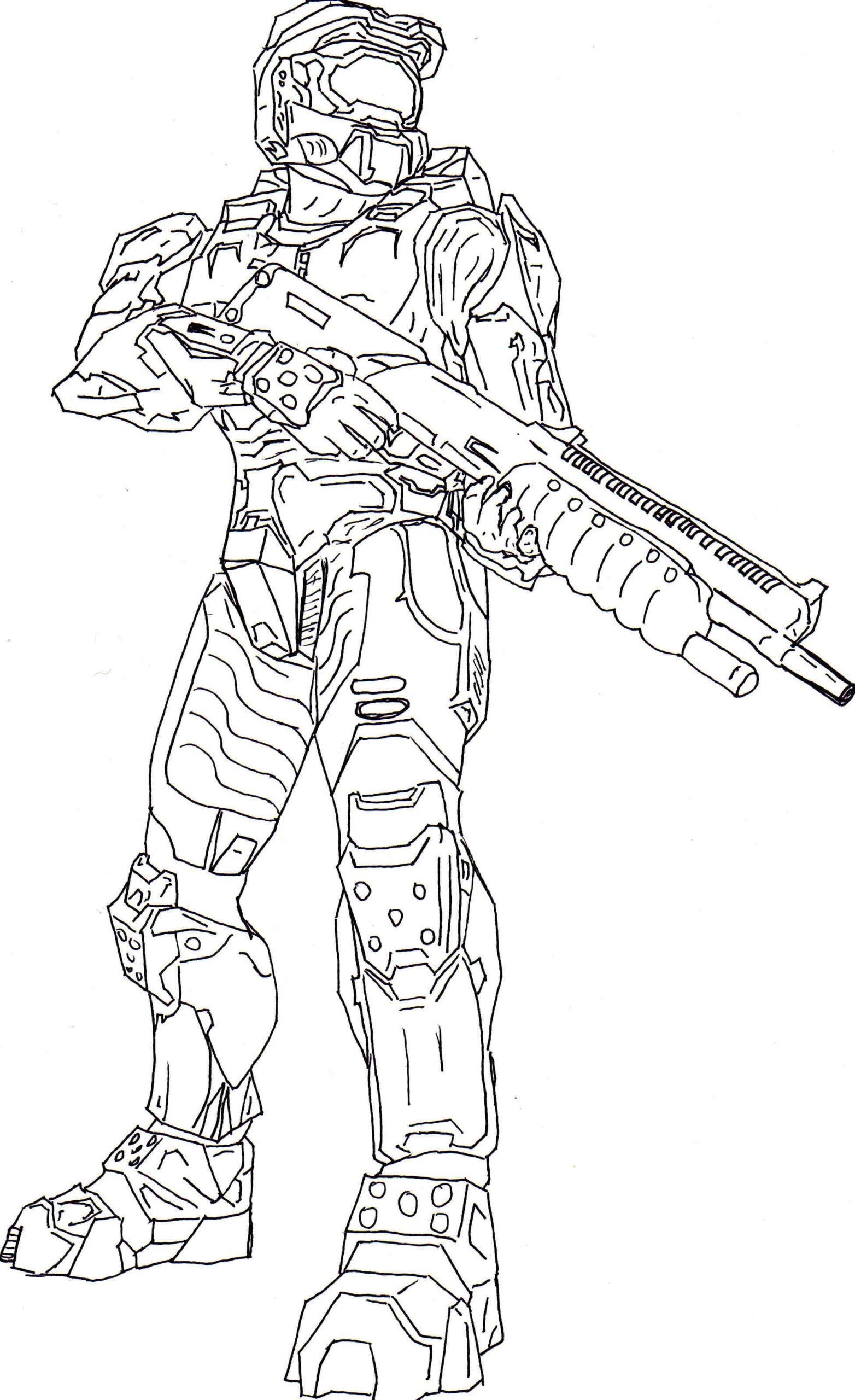 Master Chief Helmet Coloring Pages