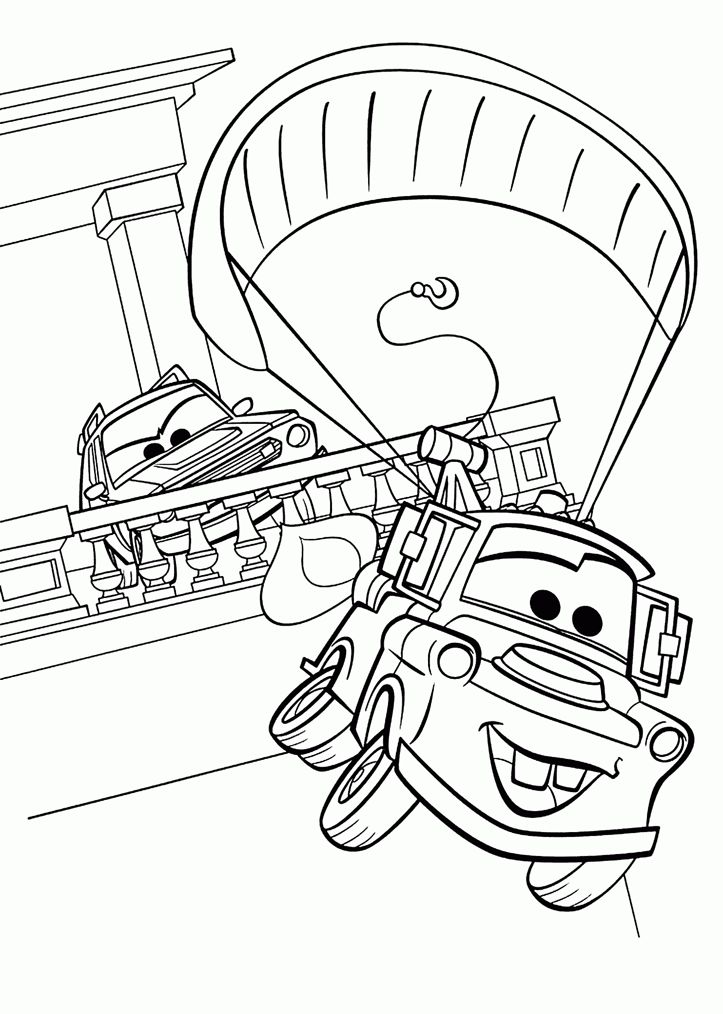 Mater From Cars Coloring Pages