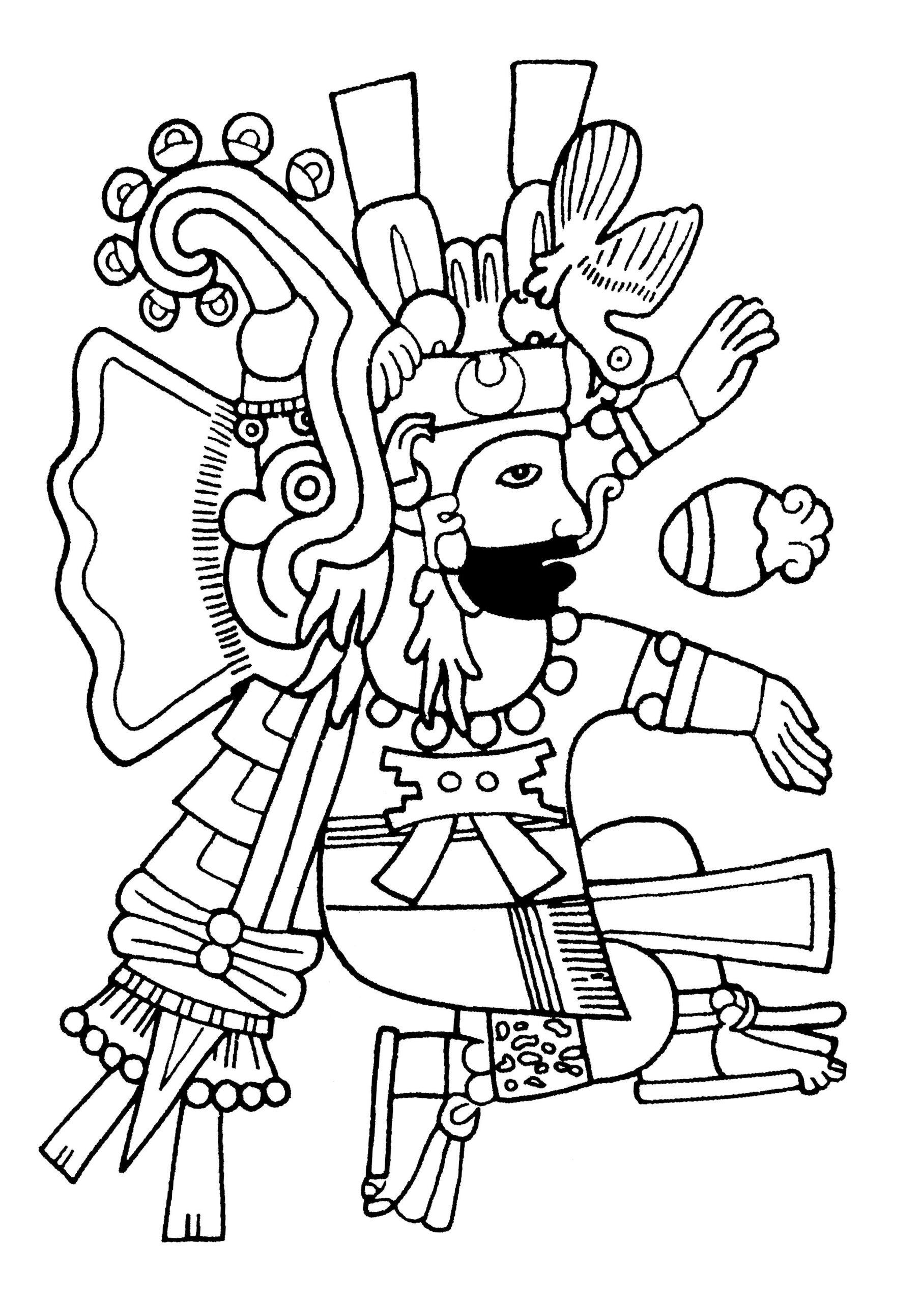 Mayan Art Coloring Pages Coloring Pages