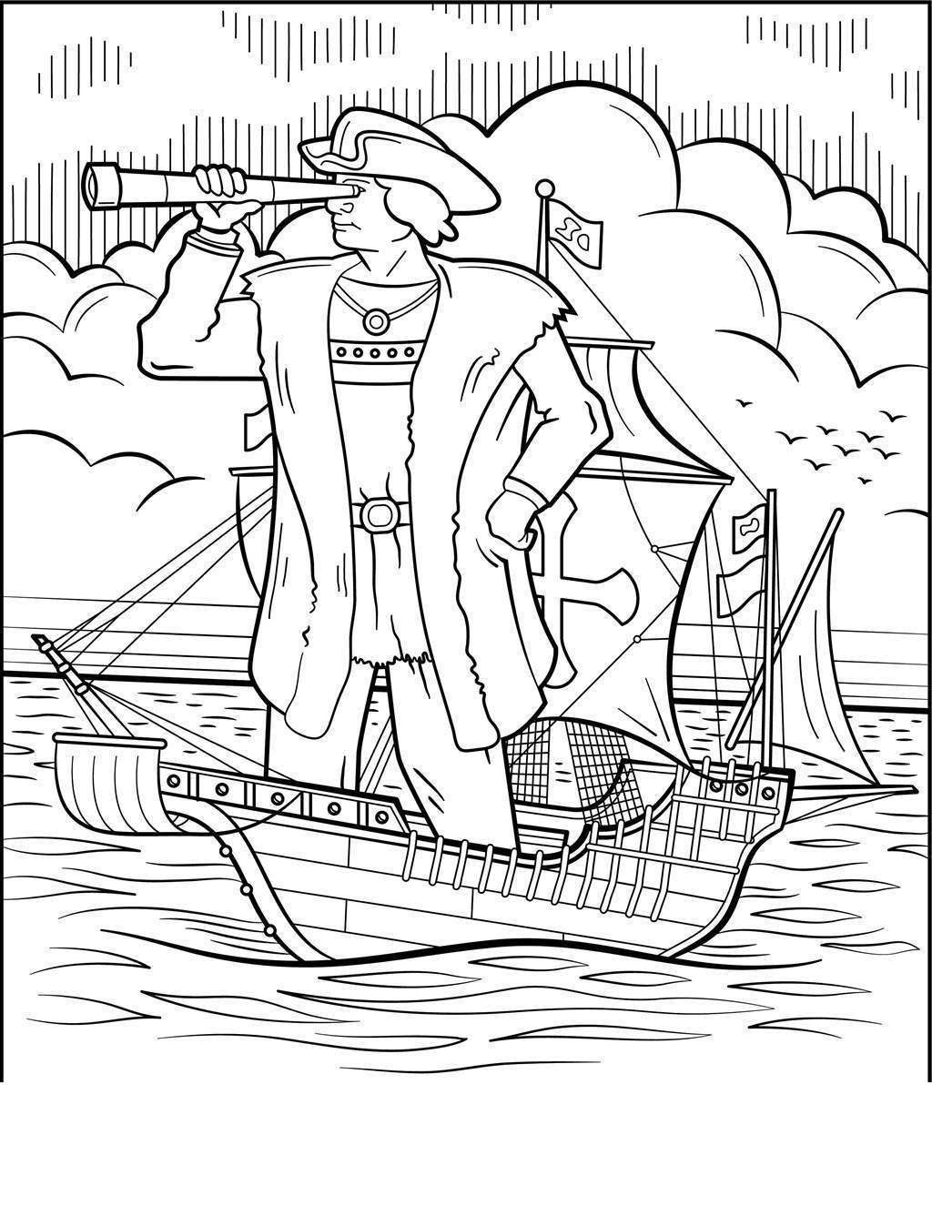 Mayflower Book Coloring Pages