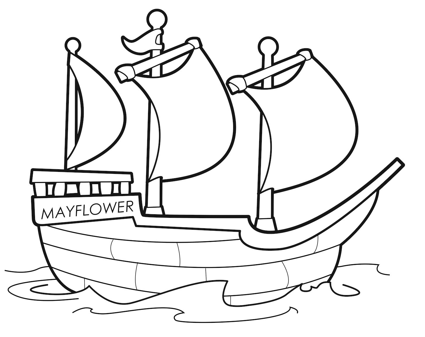Mayflower Coloring Pages Best Coloring Pages For Kids