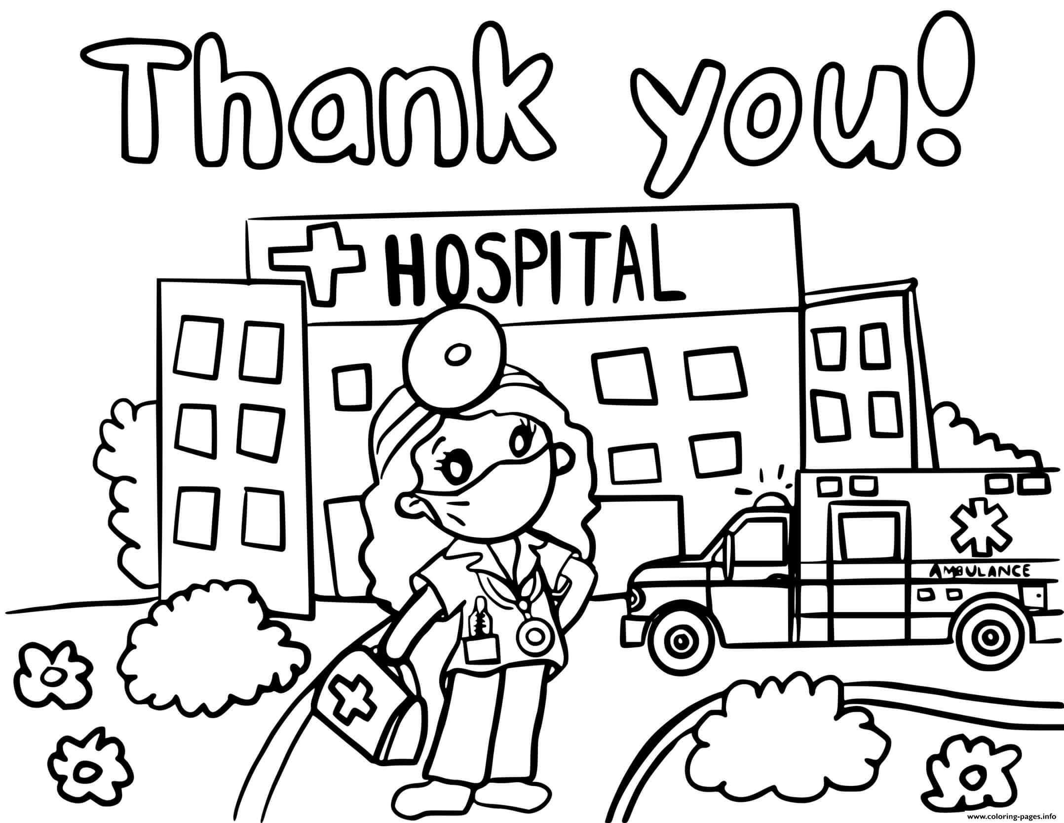 Medical Coloring Pages For Kids
