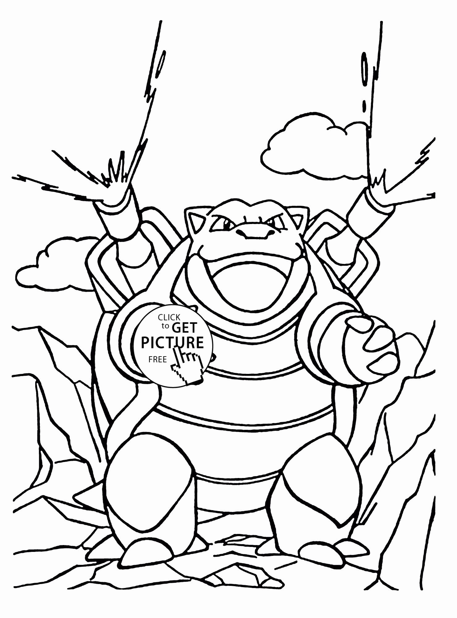 Mega Blastoise Coloring 101 Coloring Pages
