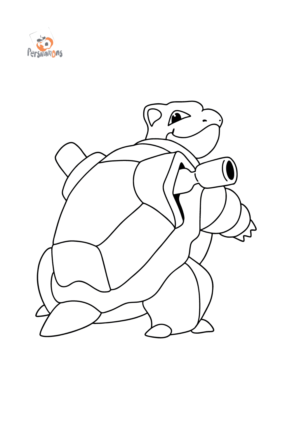 Mega Blastoise Coloring Pages