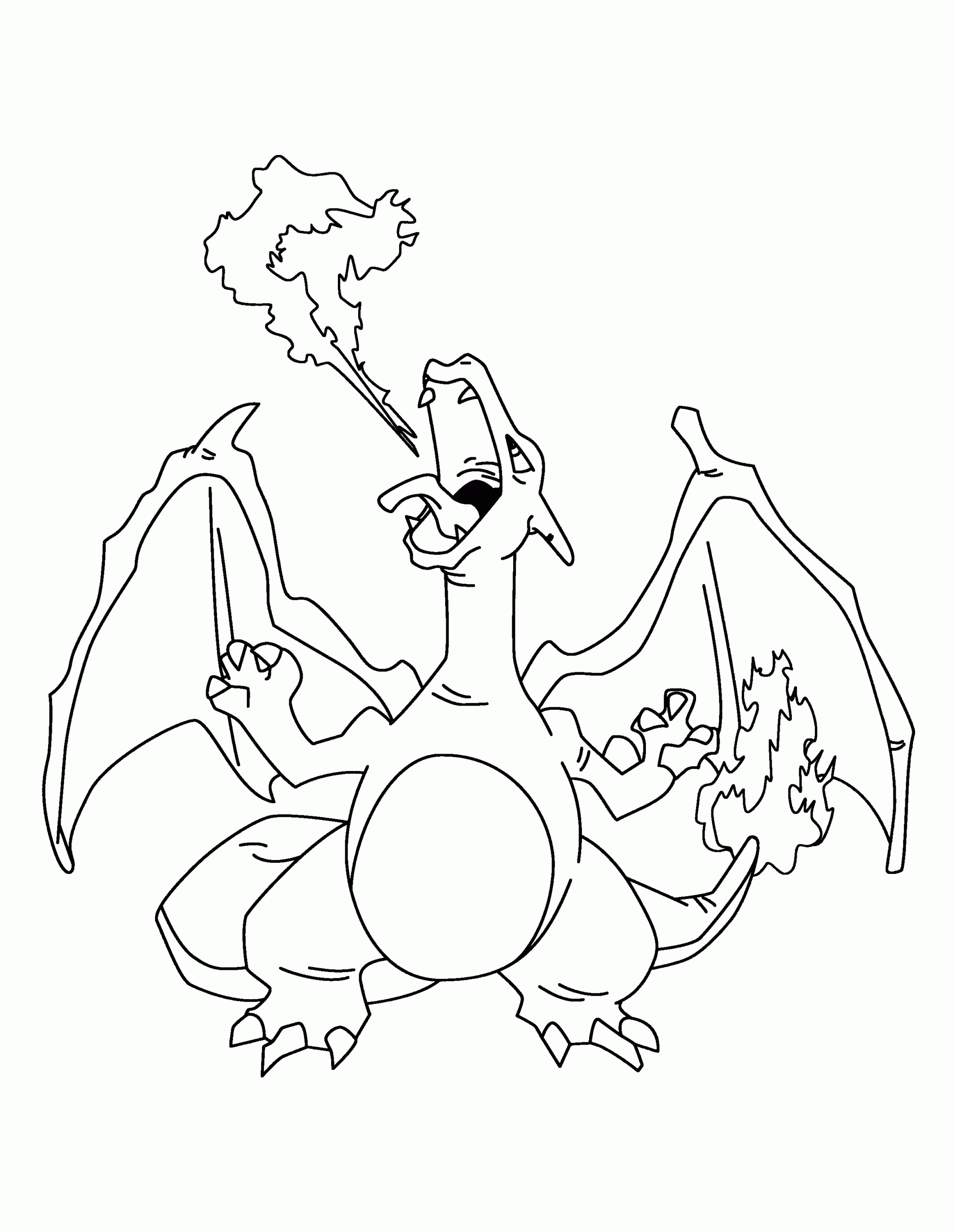 Mega Charizard Colouring Pages Mega Charizard X Coloring Pages Coloring Home