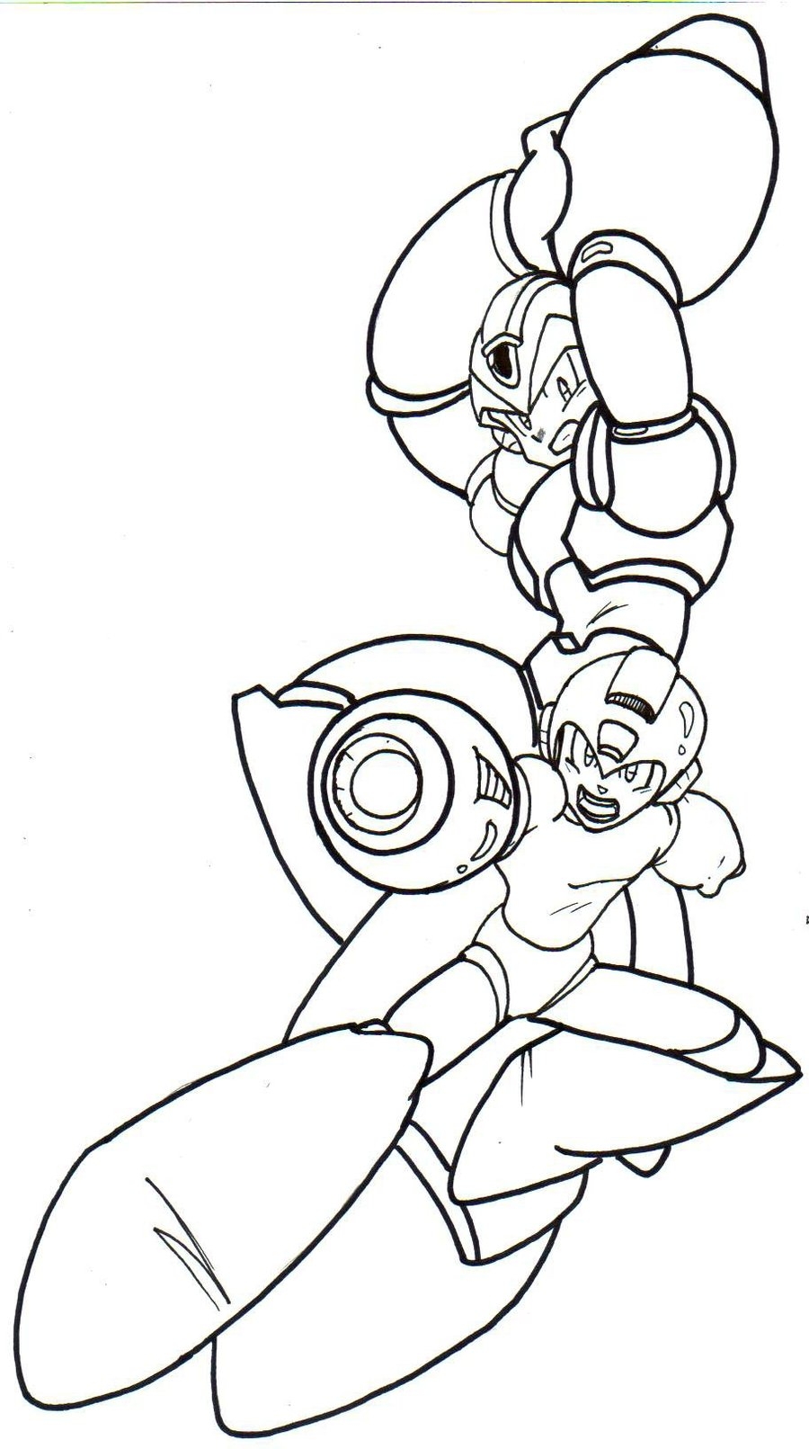 Mega Man Coloring Pages To Download And Print For Free