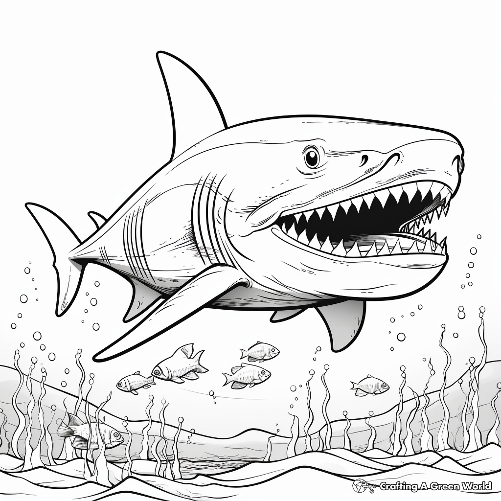 Megalodon Coloring Pages Free Printable