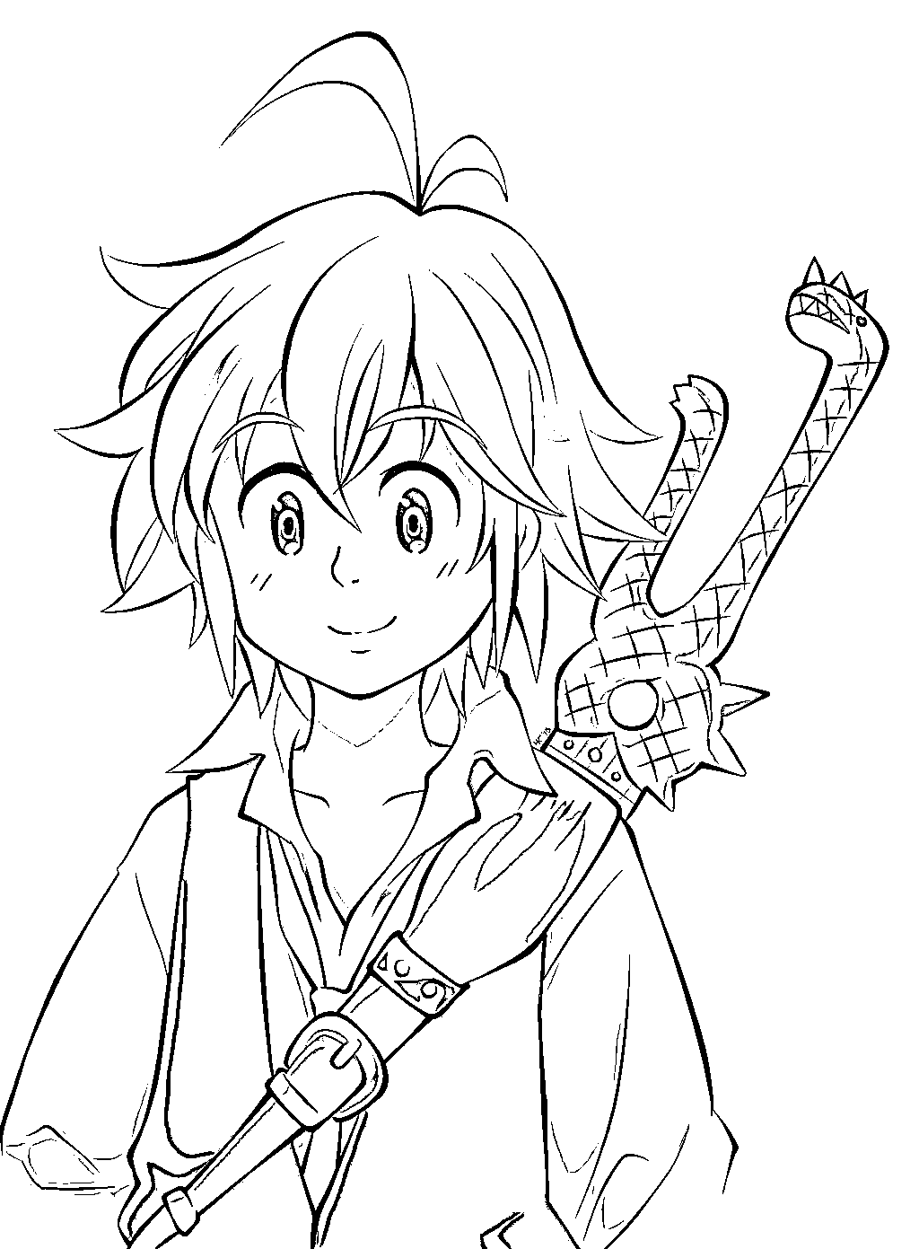 Meliodas Nanatsu No Taizai Para Colorear E Imprimir Imprimir Sobres Images And Photos Finder