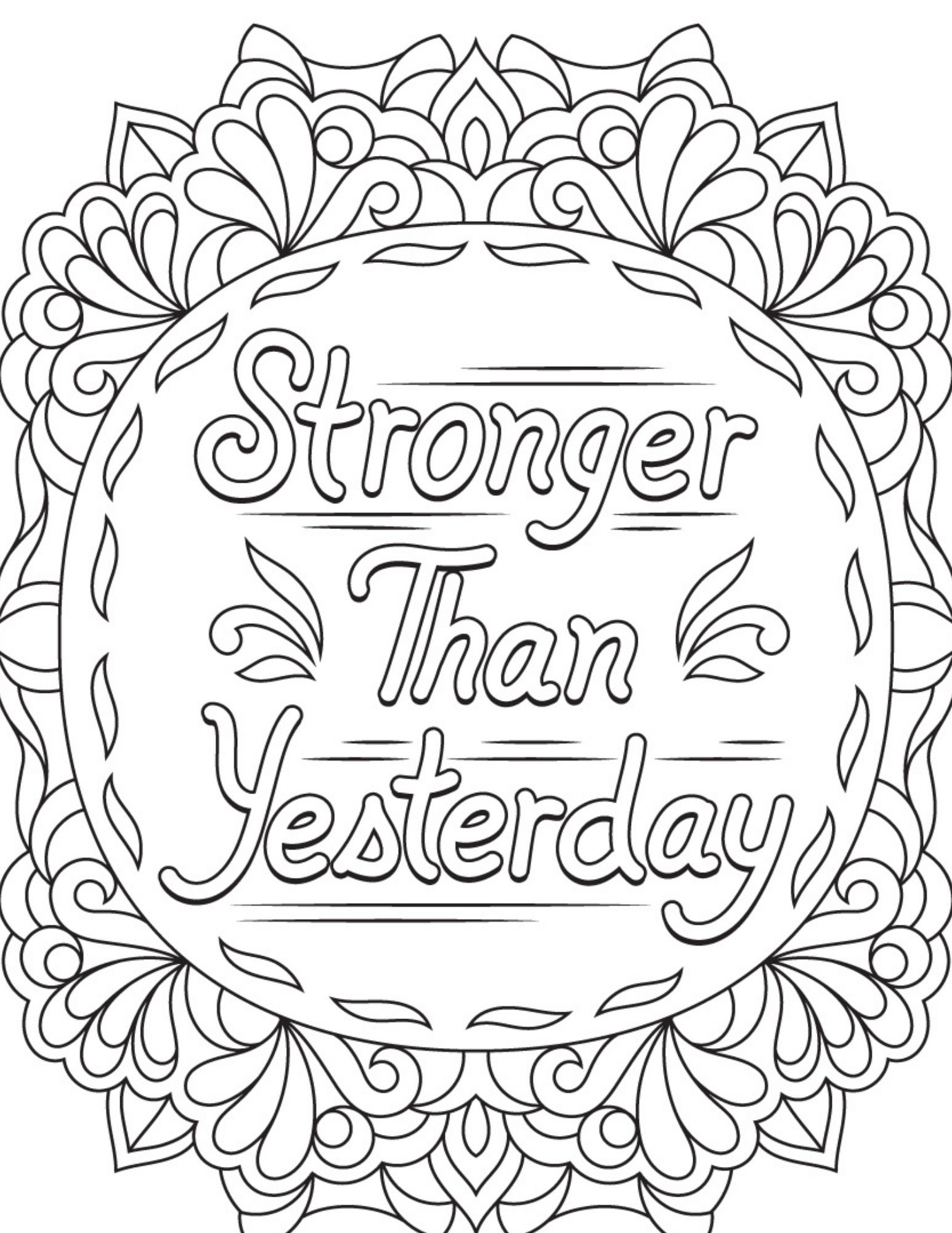 Mental Health Matters 30 Coloring Pages Digital Download Printable Etsy