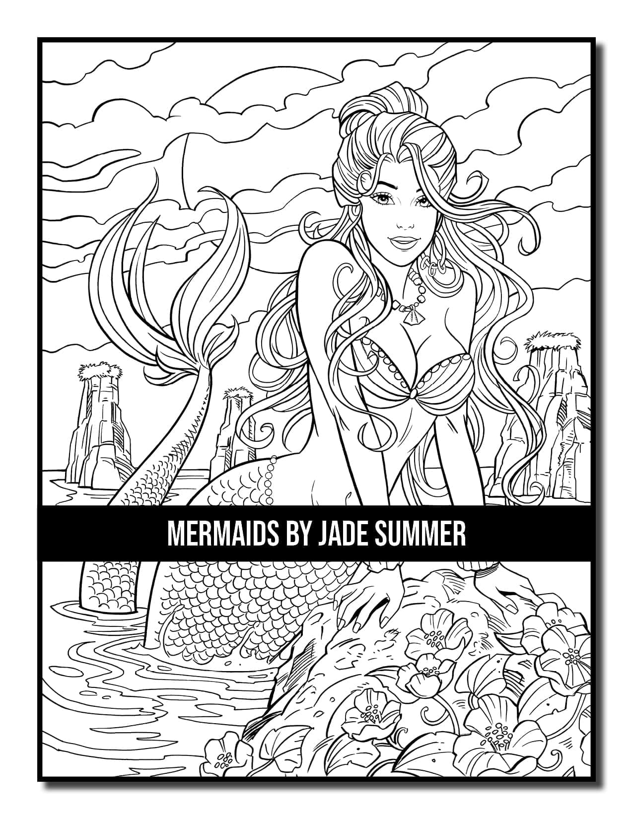 Mermaids Coloring Book Jade Summer
