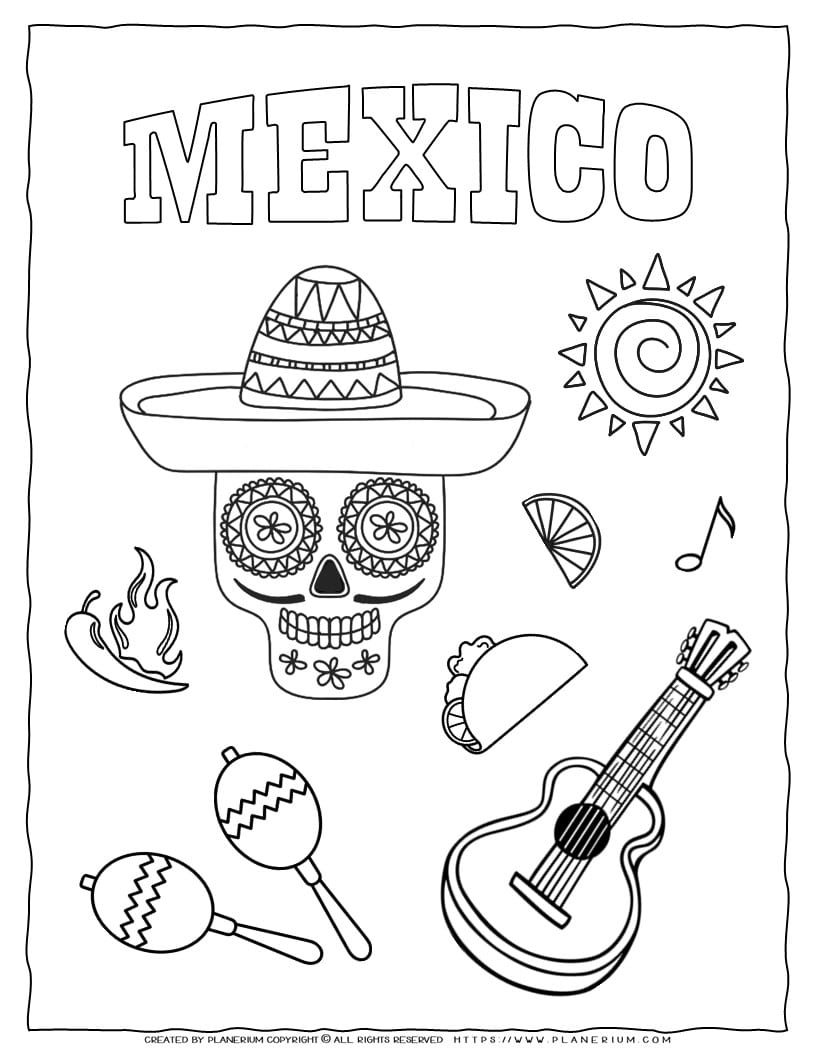 Mexico Coloring Pages