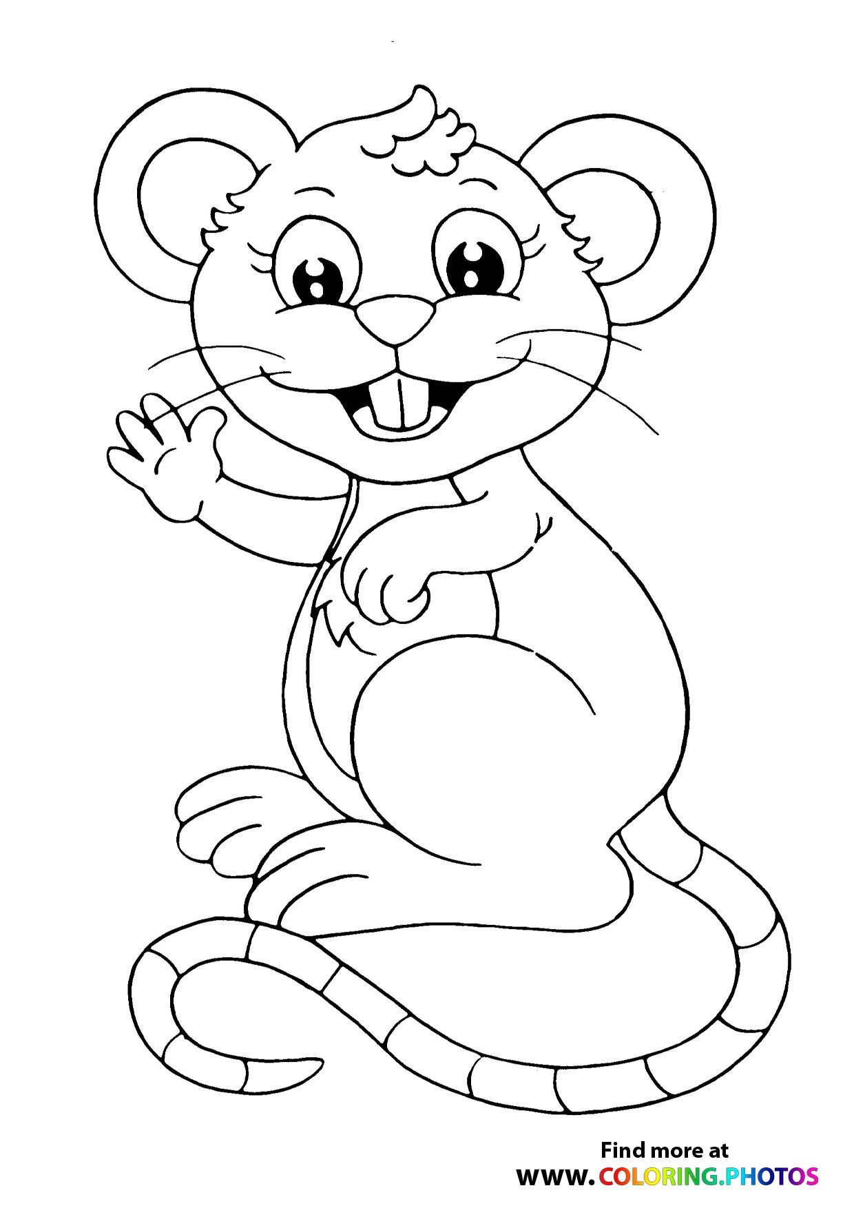 Mice Coloring Pages For Kids