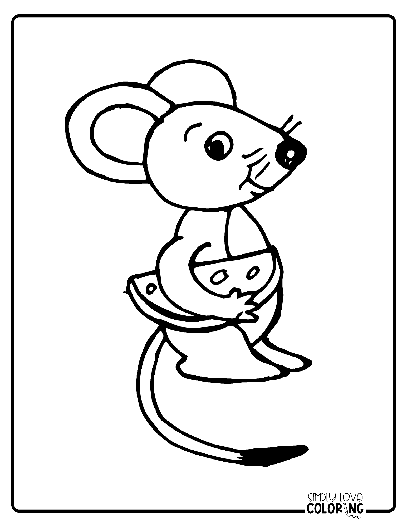 Mice Coloring Pages Free PDF Printables Simply Love Coloring