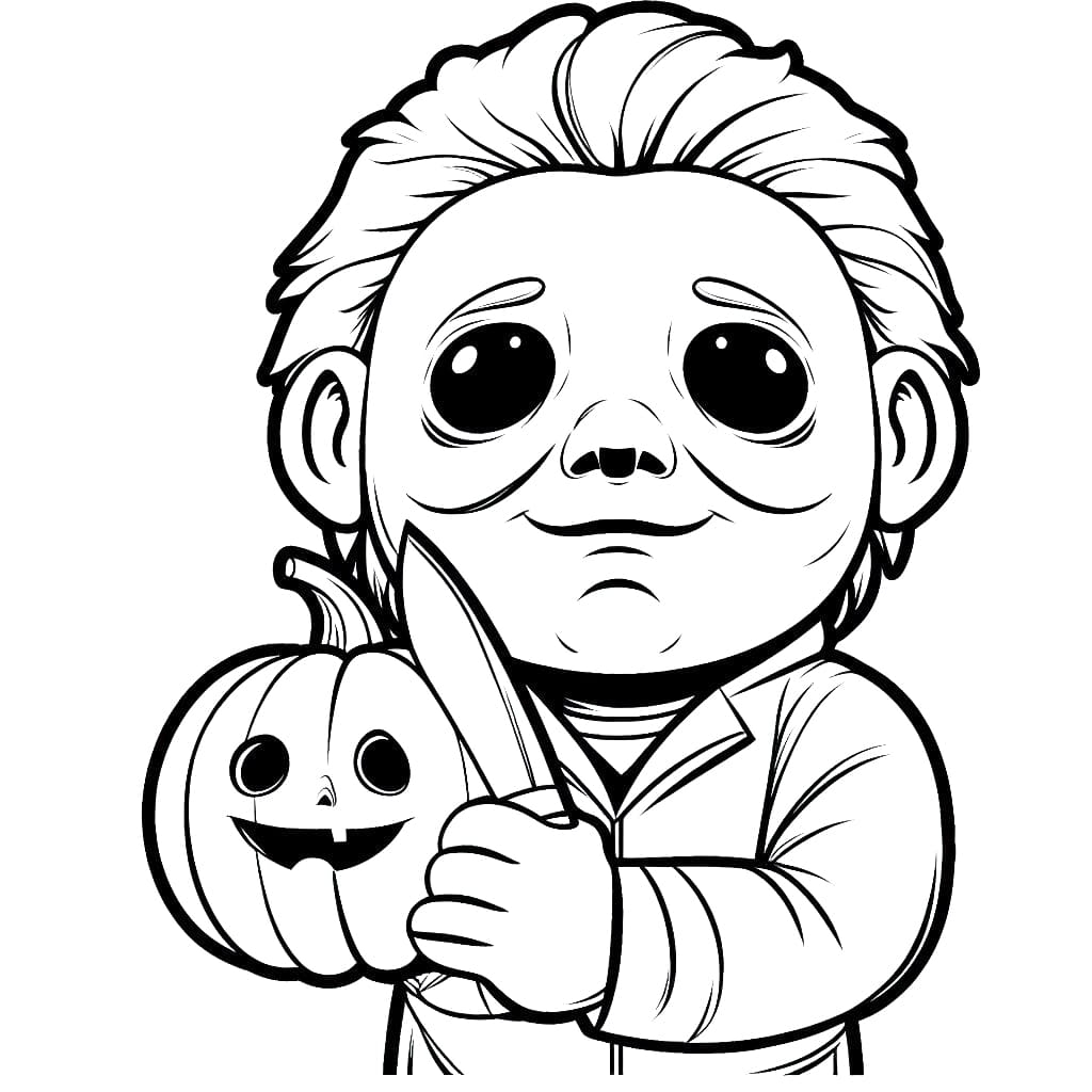 Michael Myers Coloring Pages ColoringLib