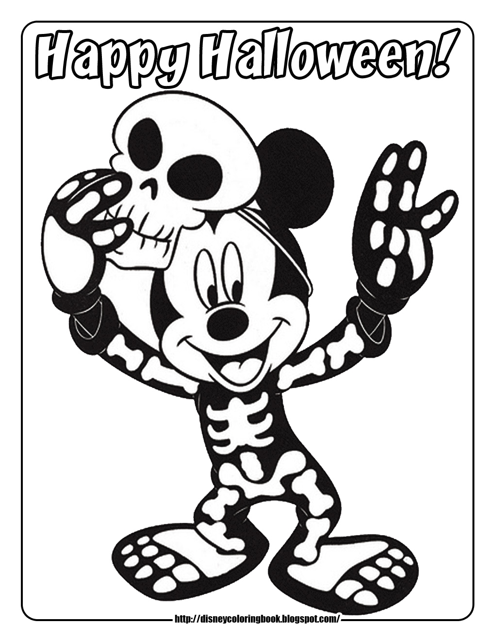 Mickey And Friends Halloween 3 Free Disney Halloween Coloring Pages Team Colors