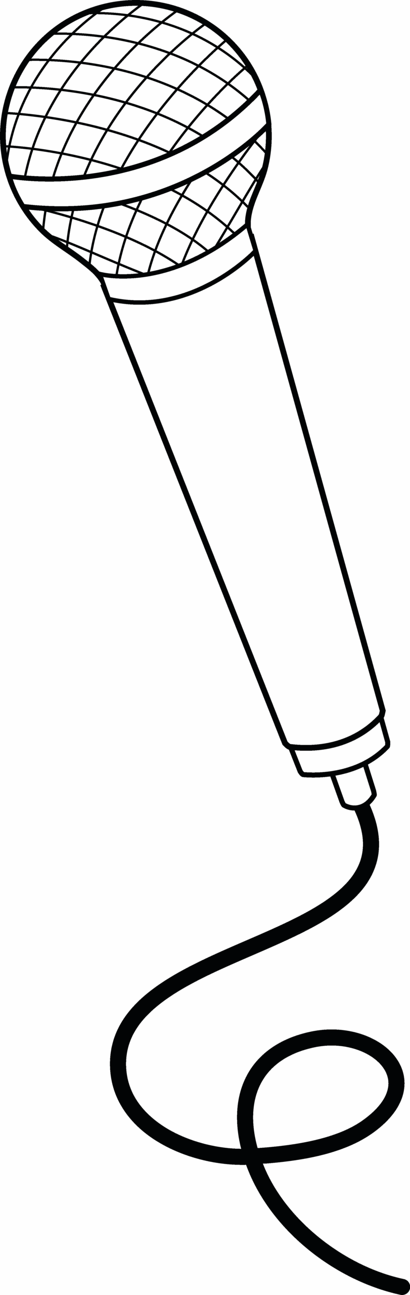 Microphone Clipart Coloring Page Microphone Coloring Page Transparent FREE For Download On