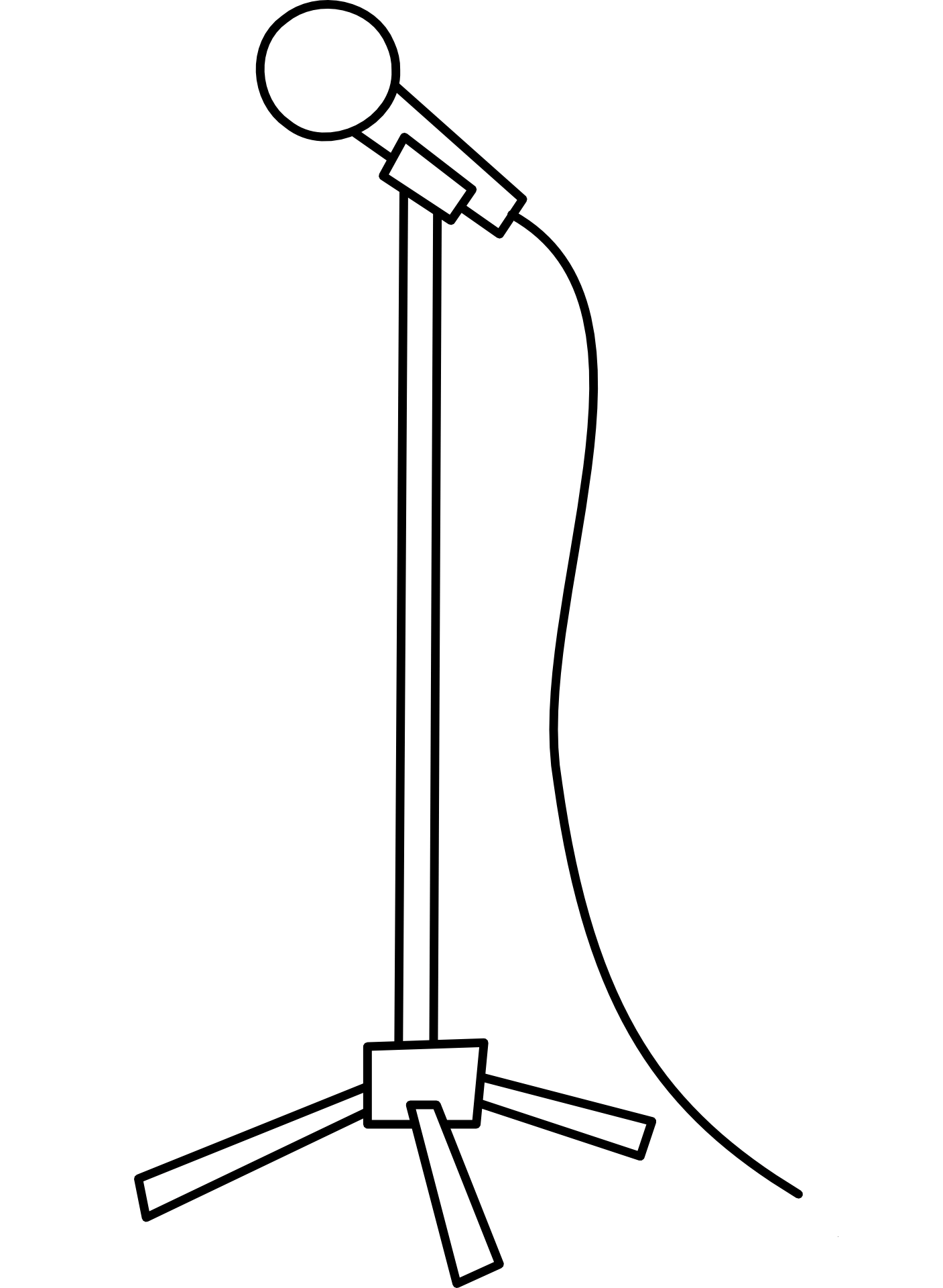 Microphone Coloring Page ColouringPages