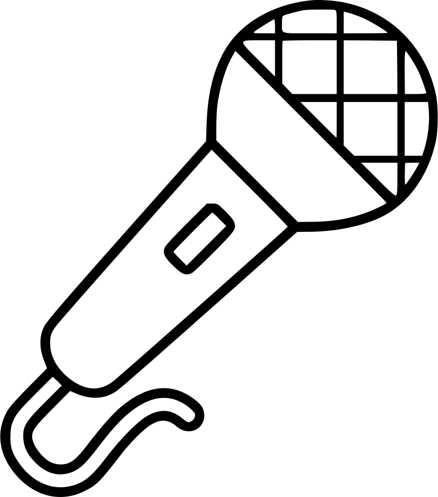 Microphone Coloring Page