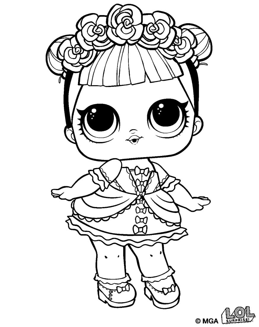 Midnight LOL Surprise Doll Coloring Page Download Print Or Color Online For Free