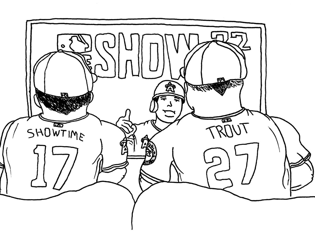 Mike Trout Coloring Pages