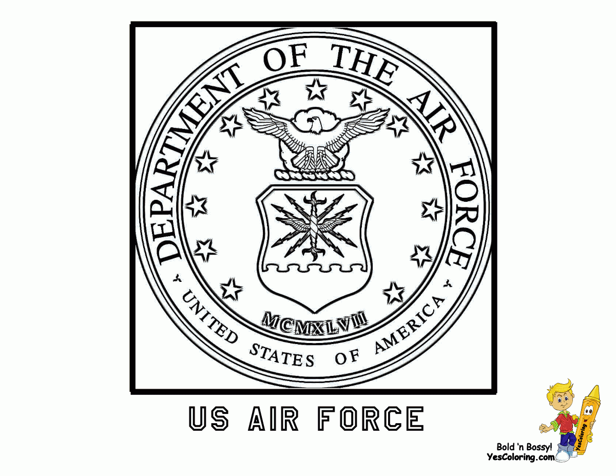 Military Branches Symbols Coloring Pages