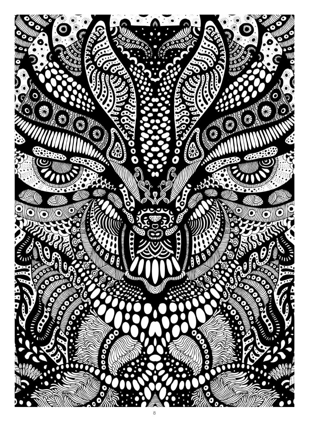 Adult Fractal Coloring Pages