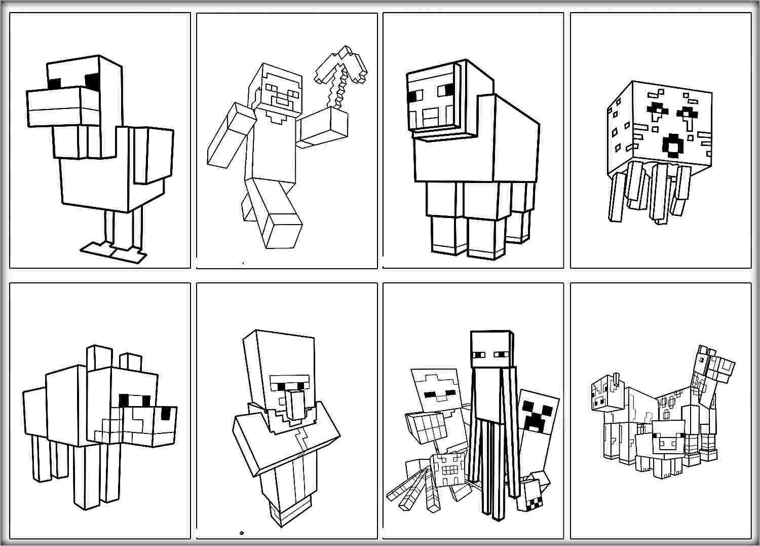 Minecraft Coloring Pages Free