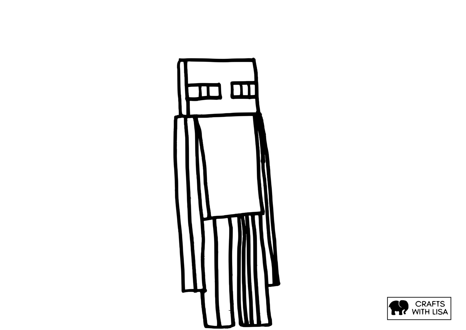 Enderman Coloring Page