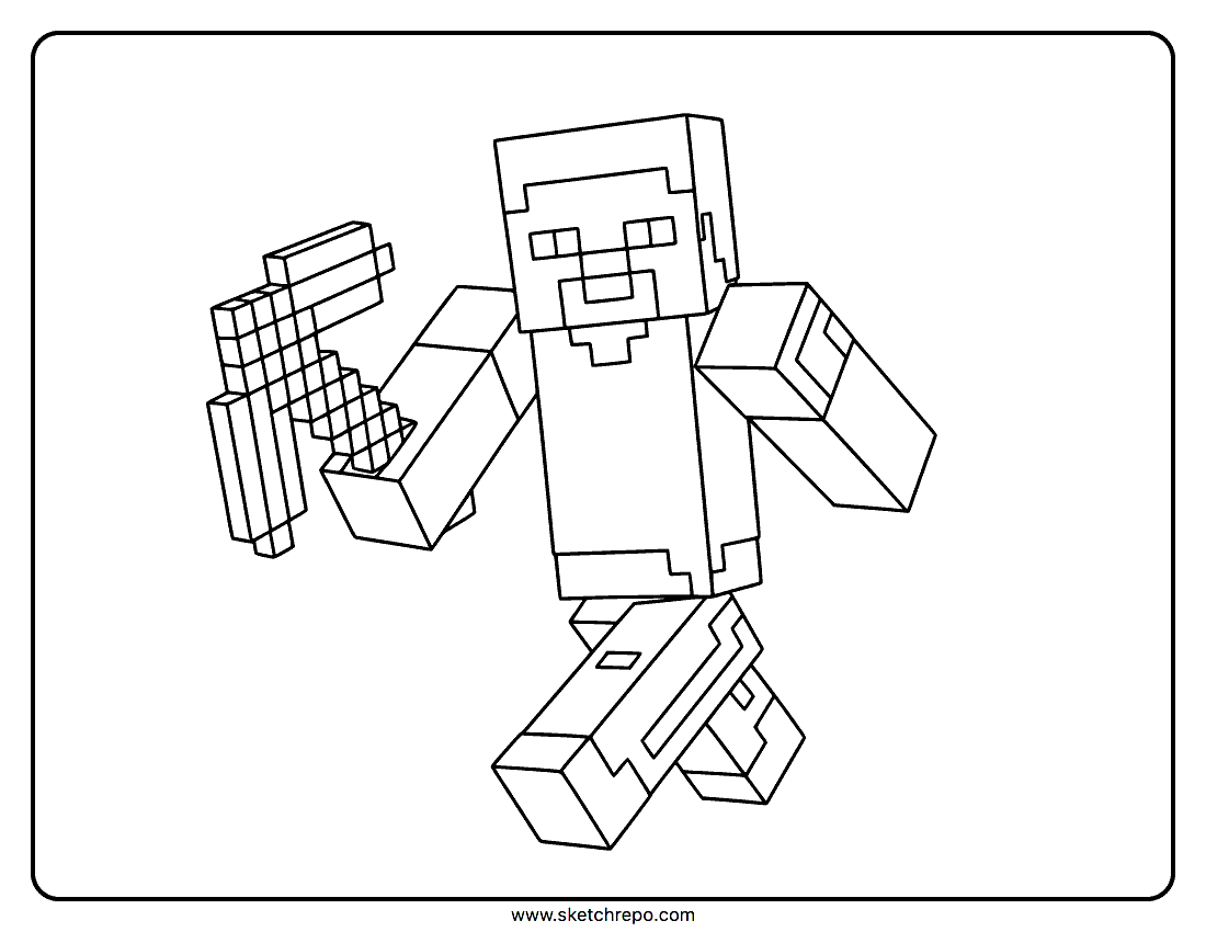 Minecraft Coloring Pages Sketch Repo