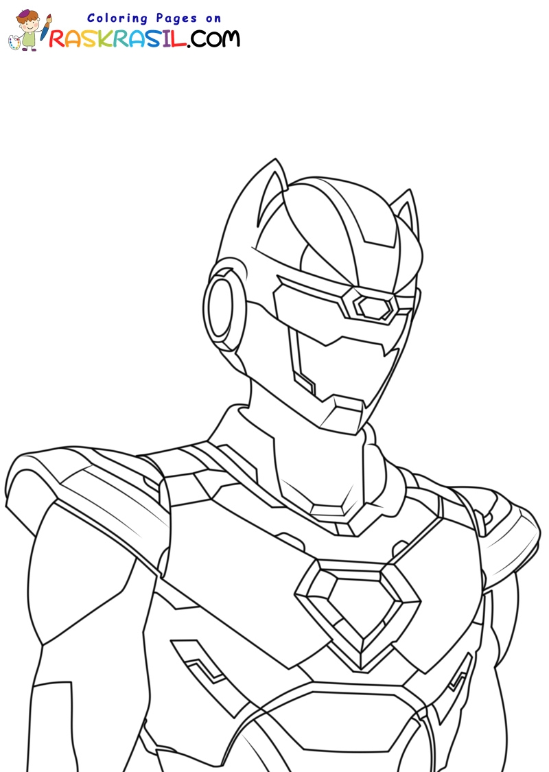 Miniforce Coloring Page Volt