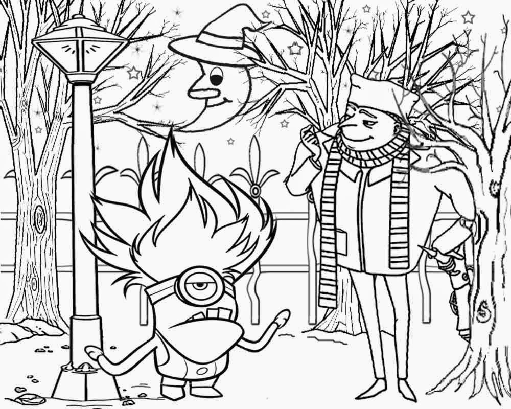 Minion Halloween Coloring Pages Coloring Home