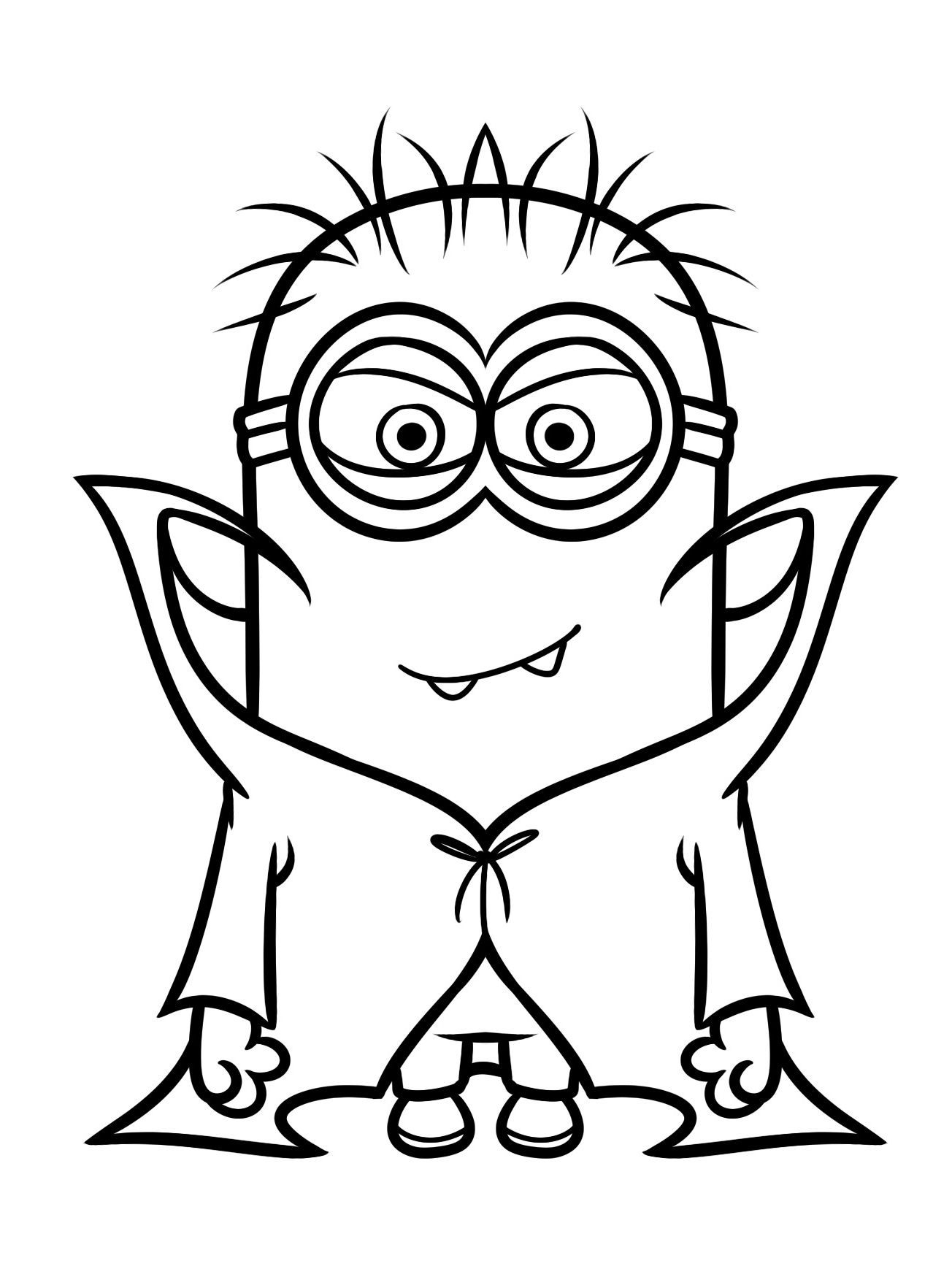 Minion Halloween Coloring Pages Coloring Home