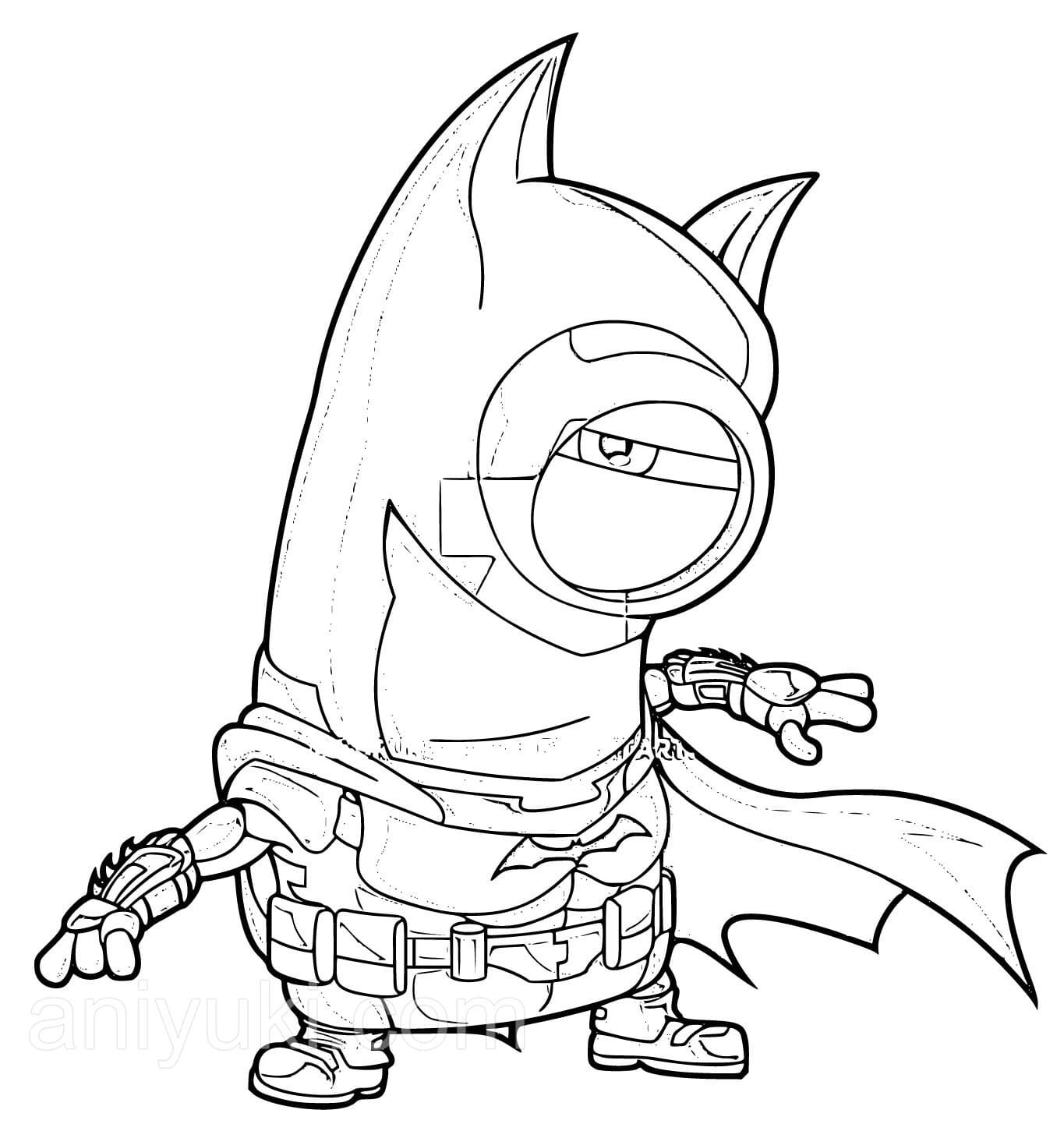 Minion Halloween Coloring Pages