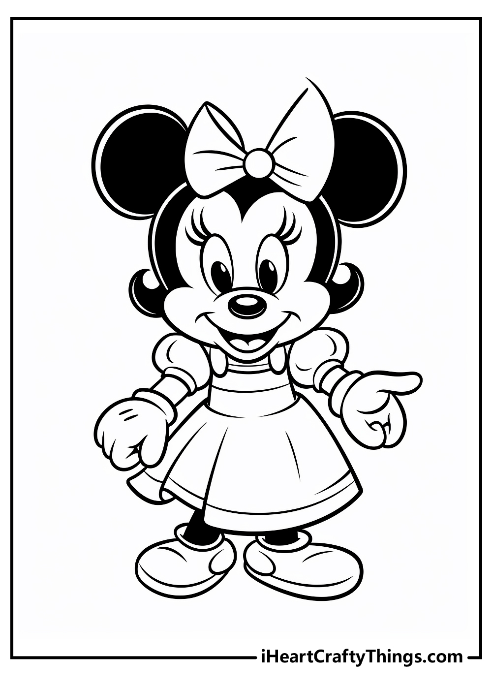 Minnie Mouse Bowtique Coloring Pages To Print