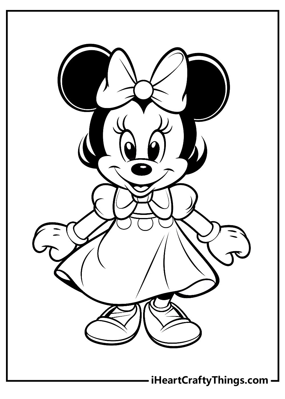 Minnie Mouse Bowtique Coloring Pages To Print