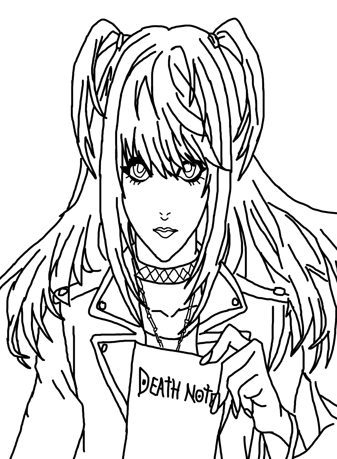 Misa Death Note Coloring Page